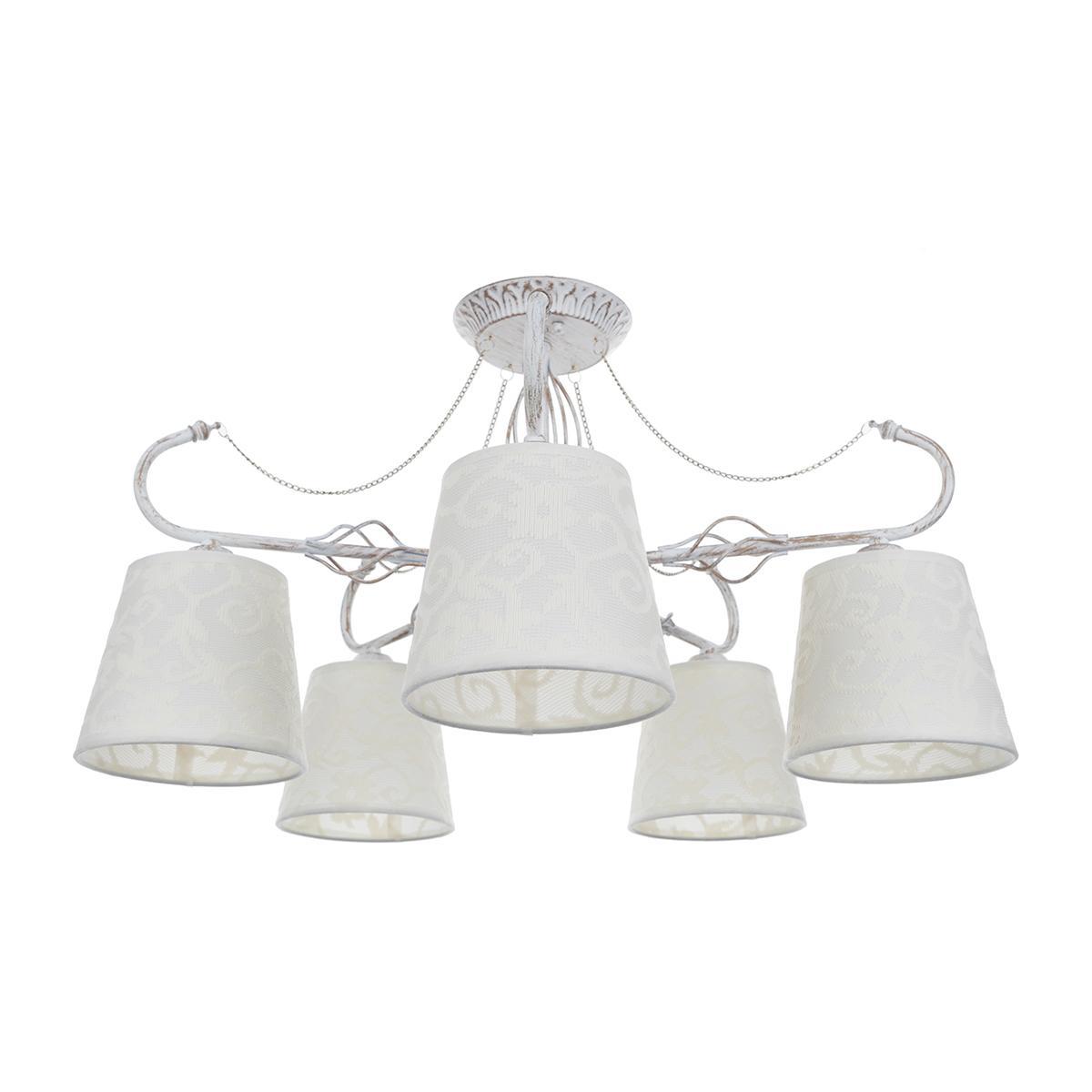 Потолочная люстра IDLamp Vilucchio 556/5PF-Whitepatina