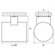 Уличный настенный светодиодный светильник Lightstar Paro 371694