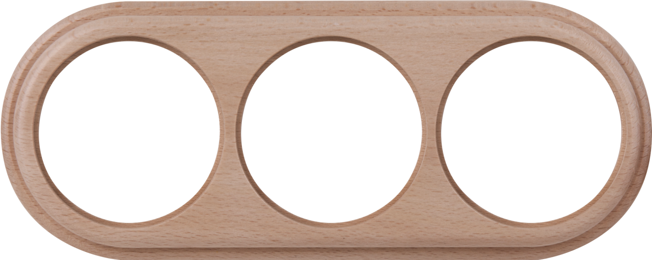 Рамка Legend на 3 поста светлый бук WL15-frame-03 4690389100963