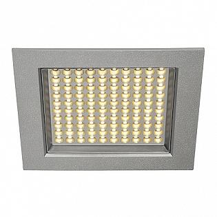 Светильник встраиваемый Ledpanel 100 SMD LED 6.5Вт, 3000К, 500lm, 90°, серебристый 162484