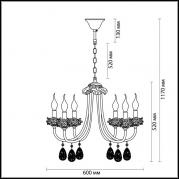 Подвесная люстра Odeon Light Corniola 3938/6