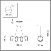 Подвесной светодиодный светильник Odeon Light Olimpo 4016/34L