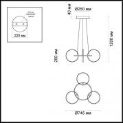 Подвесной светодиодный светильник Odeon Light Olimpo 4016/36L