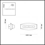 Настенный светодиодный светильник Odeon Light Mirso 3540/6LW