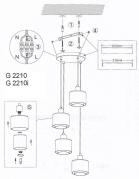 Подвесная люстра Lumion Isko 2210/4