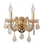 Бра Crystal Lux Ines AP2 Gold/Amber