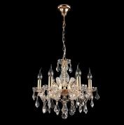 Подвесная люстра Crystal Lux Ines SP6 Gold/Transparent