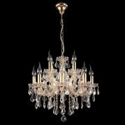 Подвесная люстра Crystal Lux Ines SP8+4 Gold/Transparent