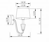 Бра Vele Luce Felicia VL1023W01