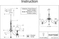 Подвесная люстра Maytoni Chester RC0100-PL-10-R