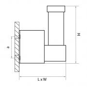 Уличный настенный светодиодный светильник Lightstar Calle 373664
