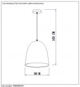 Подвесной светильник Lucide Calais 76459/50/31