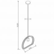 Подвесной светильник Lucide Contour 34418/27/31