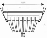 Встраиваемый светодиодный светильник Lucide Cimic-Led 22957/10/12