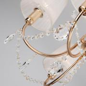 Подвесная люстра Eurosvet Emiliana 10087/5 золото/прозрачный хрусталь Strotskis