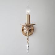 Бра Eurosvet Cappella 10079/1 золото/прозрачный хрусталь Strotskis