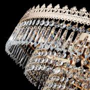 Потолочная люстра Eurosvet Diadema 10078/10 золото/прозрачный хрусталь Strotskis