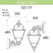 Уличный настенный светильник Fumagalli Bisso/Cefa U23.131.000WYF1R