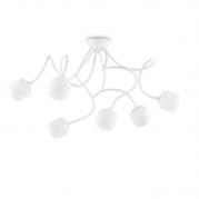 Потолочная люстра Ideal Lux Octopus PL6 Bianco