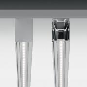 Подвесной светодиодный светильник Ideal Lux Fluo Bi-Emission 1200 4000K Alluminium
