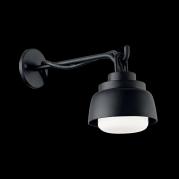 Уличный настенный светодиодный светильник Ideal Lux Marmalade AP1 Nero