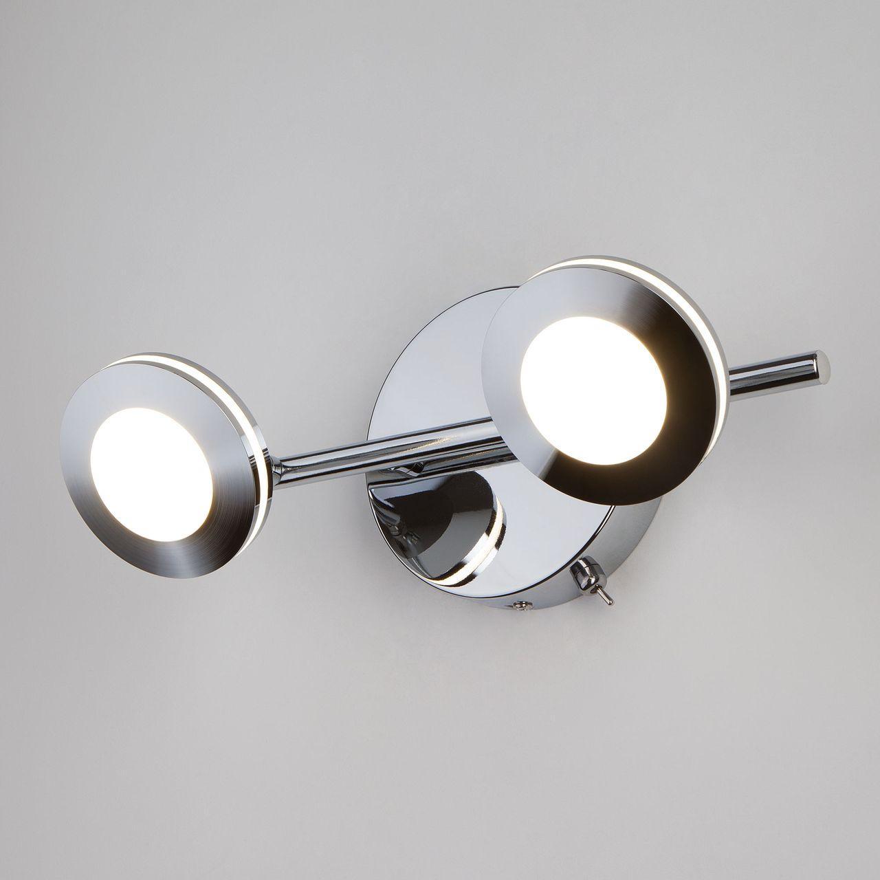 Светодиодный спот Eurosvet Rоund 20002/2 хром