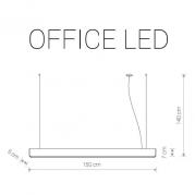 Подвесной светодиодный светильник Nowodvorski Office Led 9356