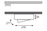 Мебельный светильник Paulmann Furniture Micro Line Dress 93508