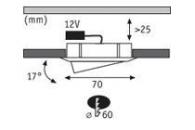 Мебельный светильник Paulmann Furniture Micro Line Dress 93526