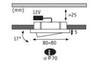 Мебельный светильник Paulmann Micro Line IP44 Downlight 93533