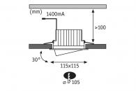 Встраиваемый светодиодный светильник Paulmann Helia 99887