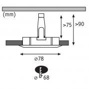 Встраиваемый светодиодный светильник Paulmann Nova 93595