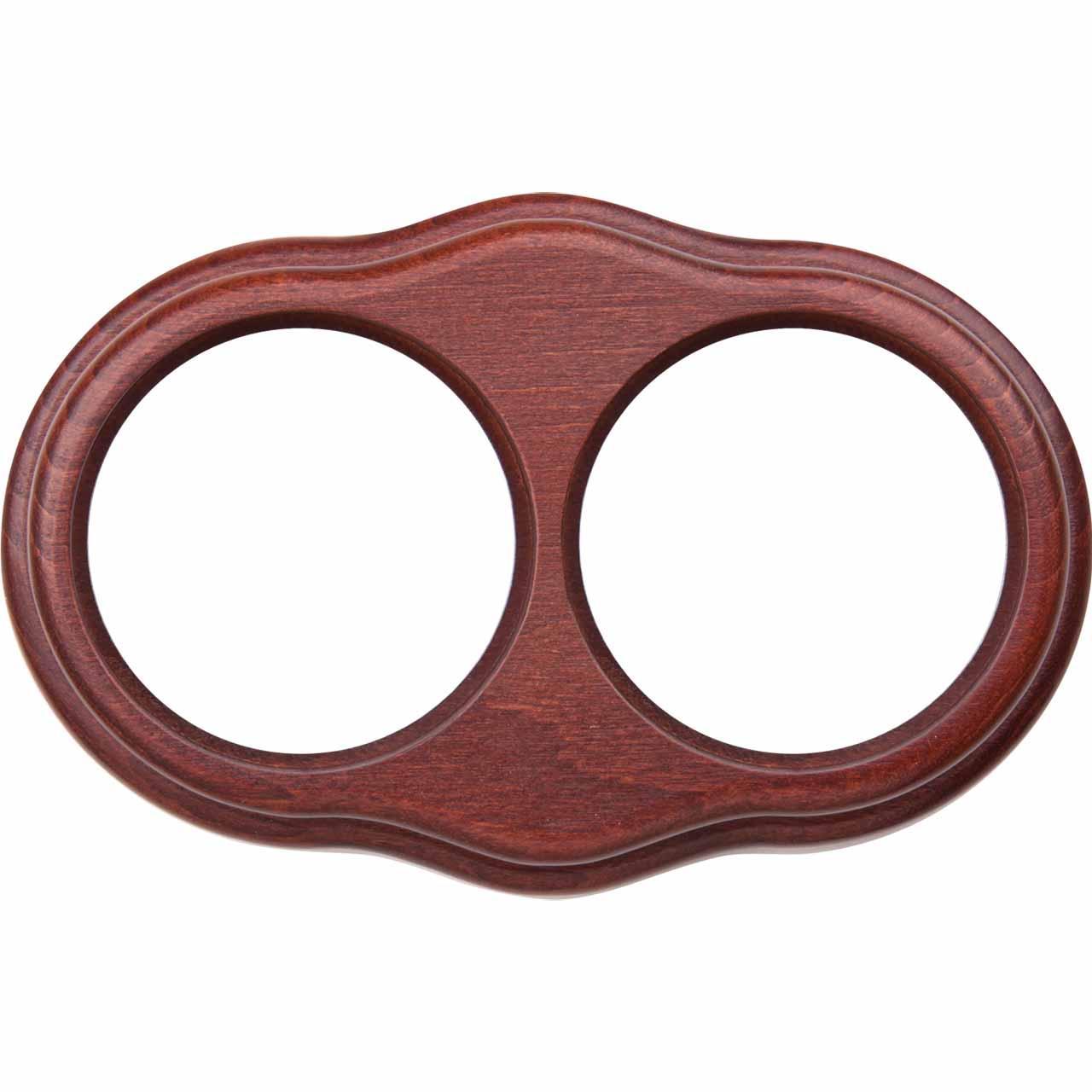 Рамка Legend Wave на 2 поста итальянский орех WL20-frame-02 4690389117077