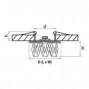 Встраиваемый светильник Lightstar Pilone 004560R