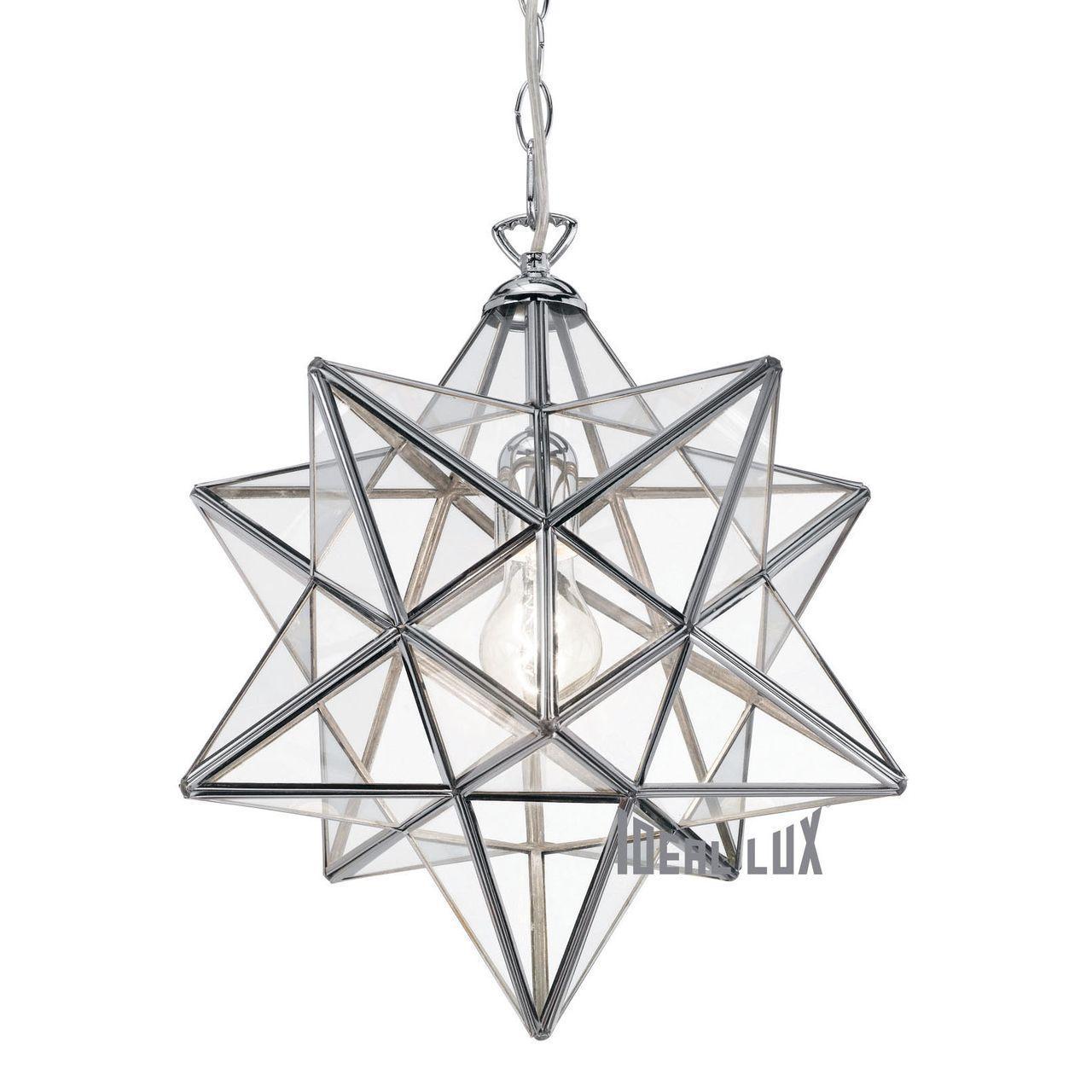 Подвесной светильник Ideal Lux Stella SP1 Big Cromo