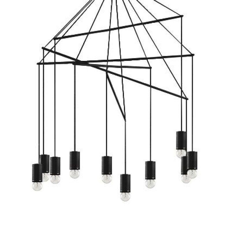 Подвесная люстра Ideal Lux Pop SP10 Nero