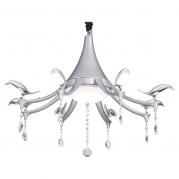 Подвесная светодиодная люстра IDLamp Uccelli 385/8-LEDSilver