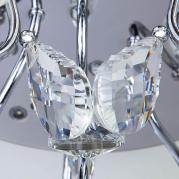 Потолочная светодиодная люстра Eurosvet Bloomy 80115/15 хром/синий+красный+фиолетовый