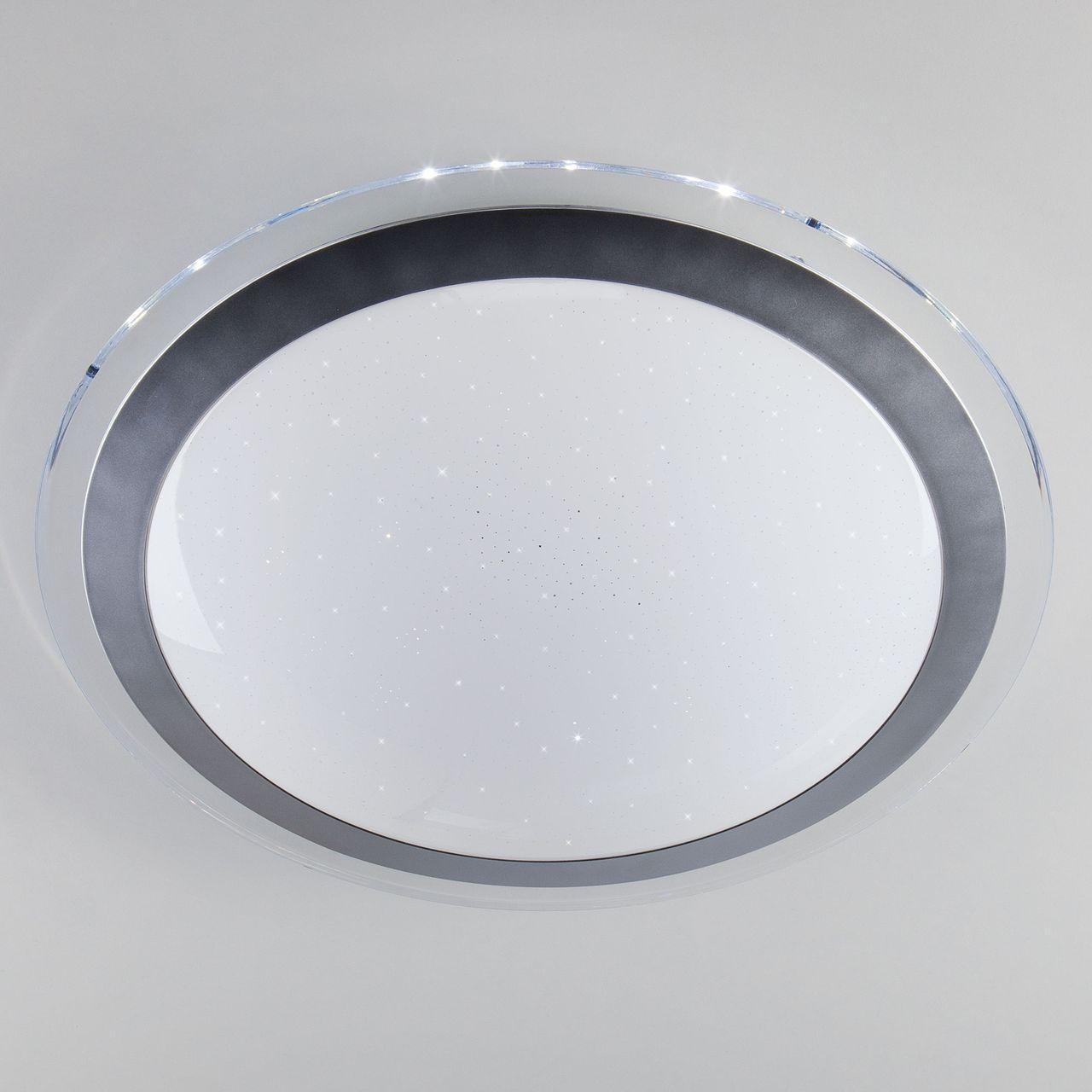 Потолочный светодиодный светильник Eurosvet Fusion 40003/1 LED матовое серебро