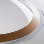 Потолочный светодиодный светильник Eurosvet Fusion 40003/1 LED матовое золото