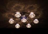 Потолочная люстра Eurosvet 4863/7 хром/синий+красный+фиолетовый