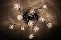 Потолочная люстра Eurosvet 4976/11 хром/синий+красный+фиолетовый