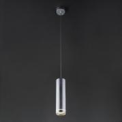 Подвесной светодиодный светильник Eurosvet Topper DLR023 12W 4200K хром матовый