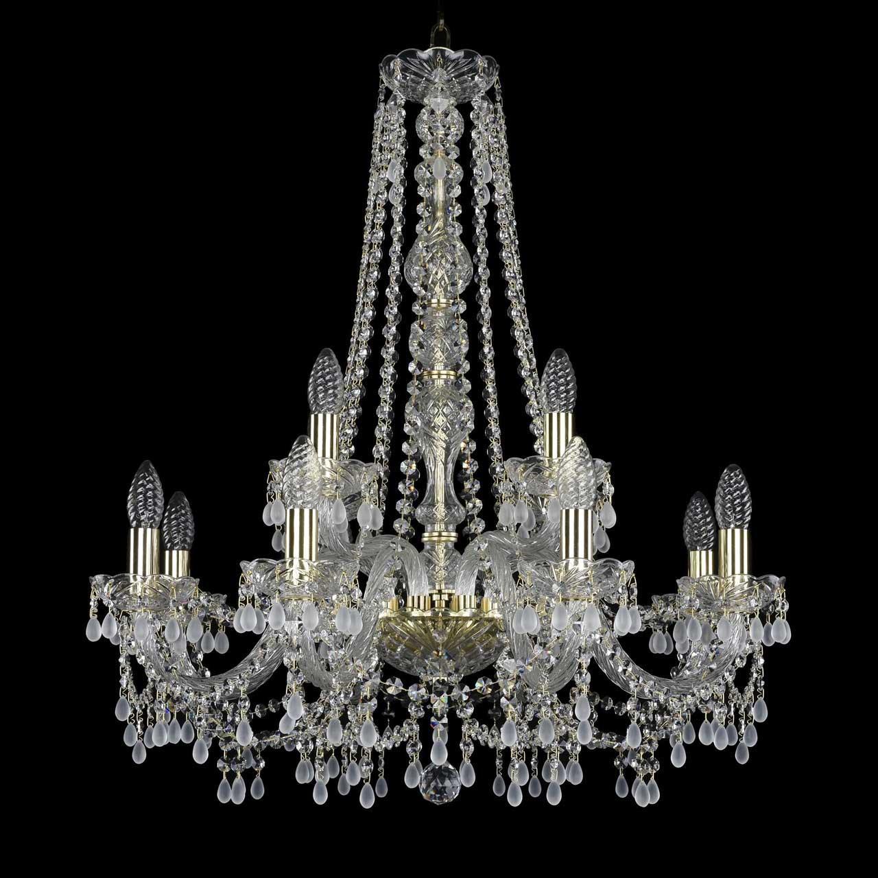 Подвесная люстра Bohemia Ivele 1410/8+4/240/h-74/G/V0300