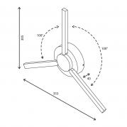 Уличный настенный светодиодный светильник Elektrostandard 1665 Techno LED Lever белый 4690389119682