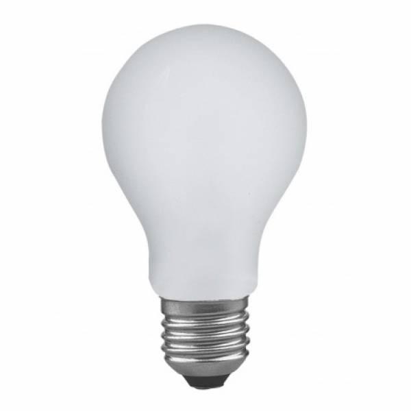 Лампа накаливания диммируемая ударопрочная E27 60W матовая 40019