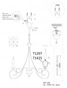Подвесная люстра Odeon Light Sandia 1297/8