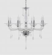 Подвесная люстра Crystal Lux Monica SP8 Chrome/Transparent
