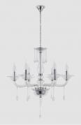 Подвесная люстра Crystal Lux Monica SP6 Chrome/Transparent