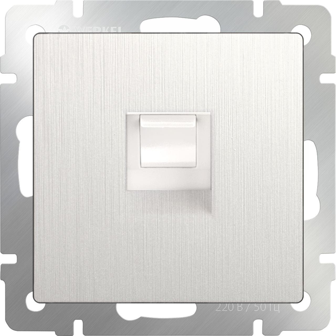 Розетка Ethernet RJ-45 перламутровый рифленый WL13-RJ-45 4690389124310